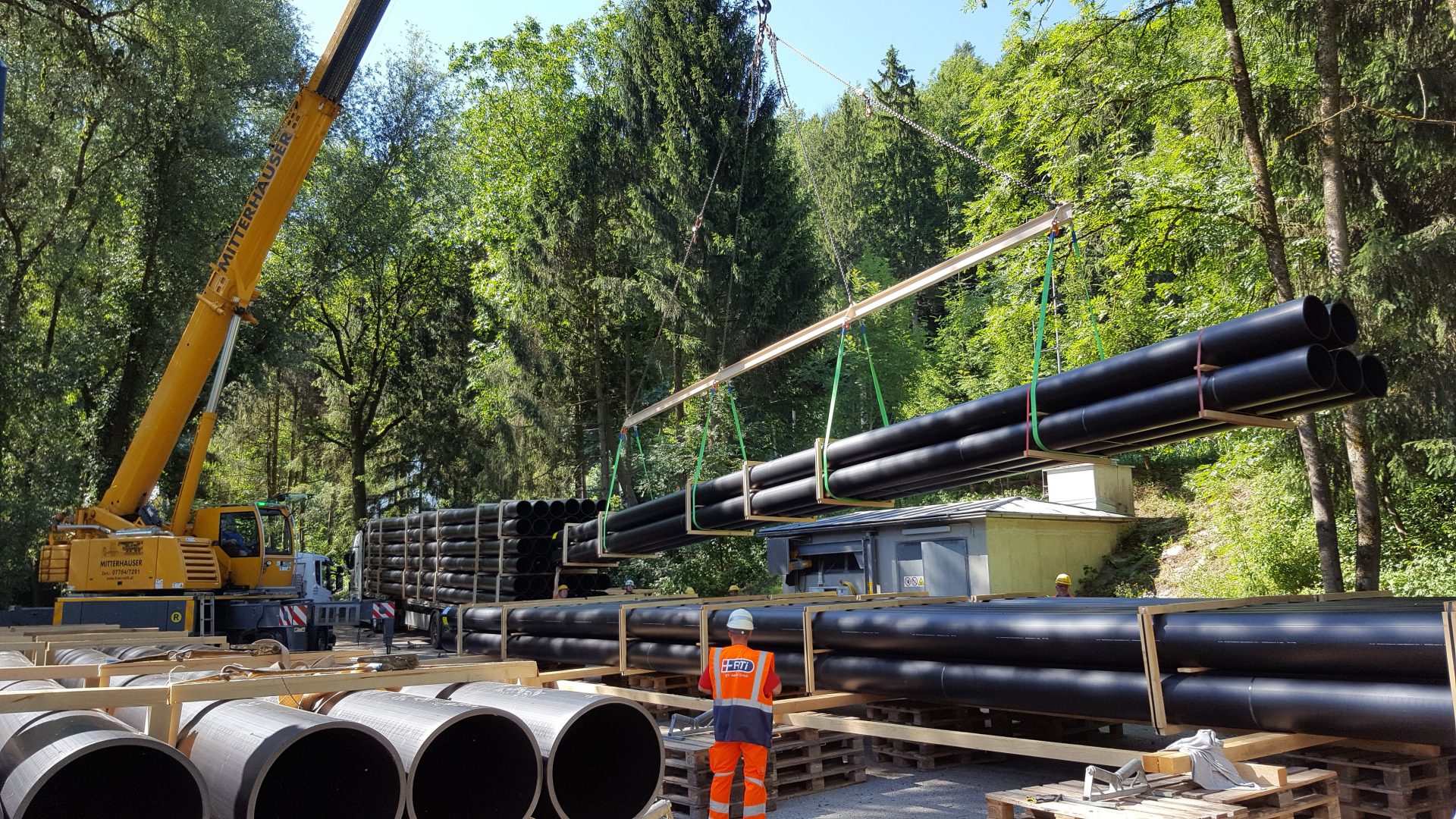 Installation of HDPE pipeline fitting