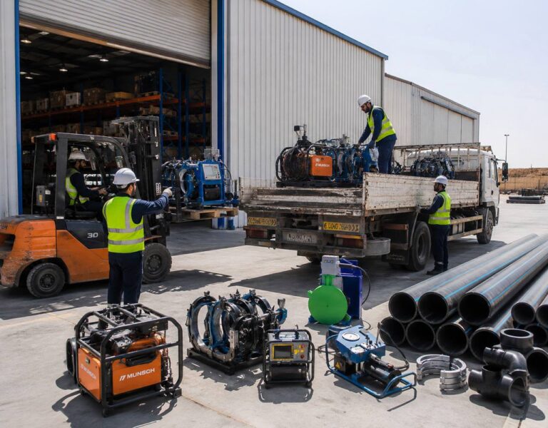 HDPE welding machine rental services in UAE